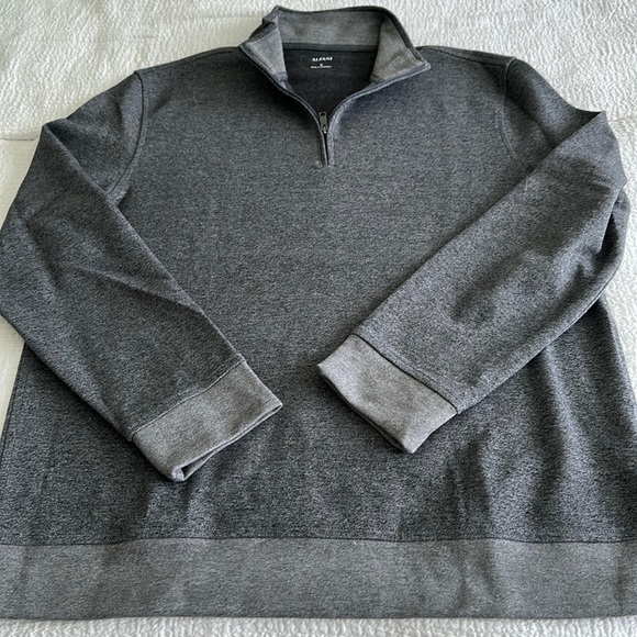 Alfani men’s quarter zip soft fabric in gray, size medium, great condition. - Picture 2 of 9
